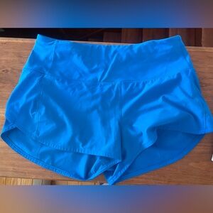 Poolside blue Lululemon 2.5 inseam Speed up high rise shorts